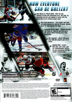 Gretzky NHL 06 box cover back
